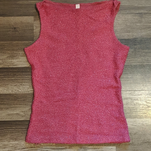 Victoria's Secret sparkley pink stretch top Sz S - Picture 2 of 3